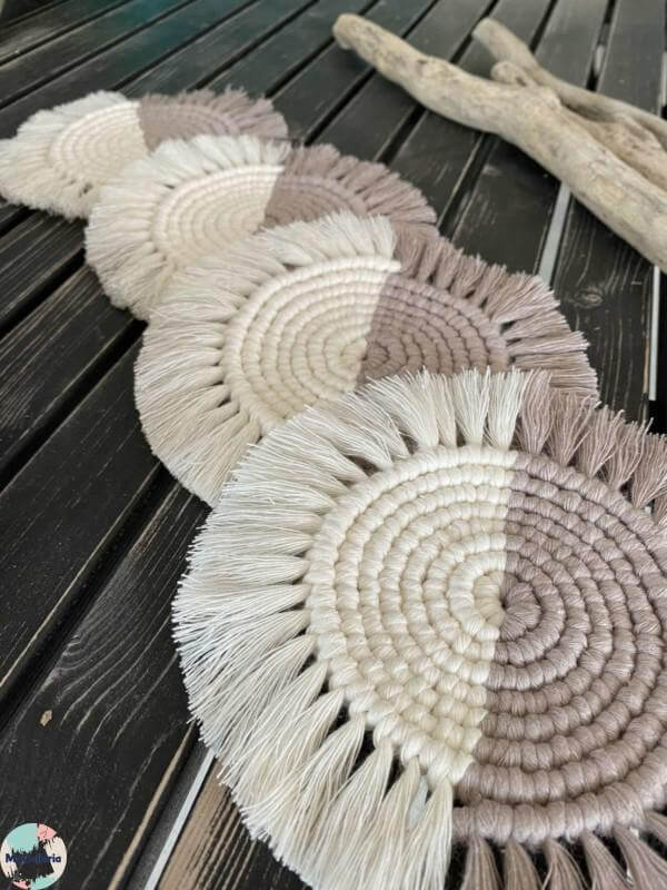 Two Colors Coasters Set Of 4
