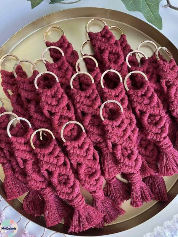 Classic Macrame Keychain