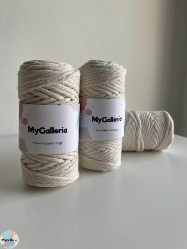 Macrame Cord 5mm- Μπεζ