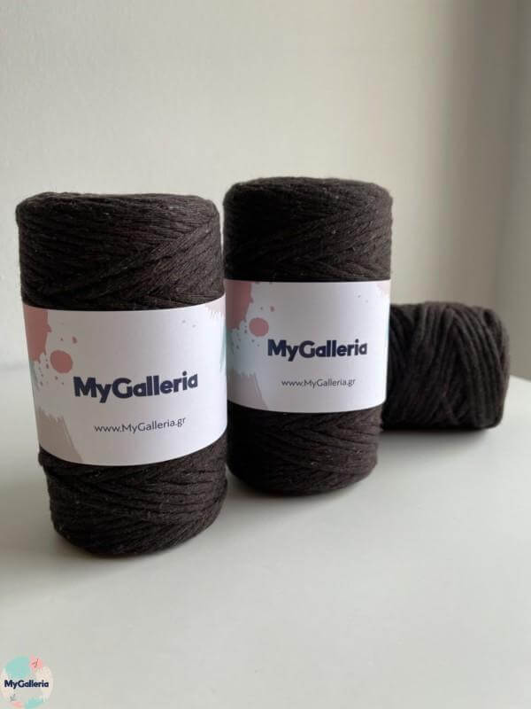 Macrame Cord 3mm- Μαύρο