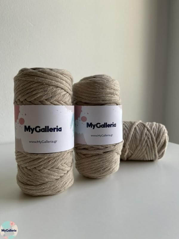 Macrame Cord 5mm- Καφέ της άμμου