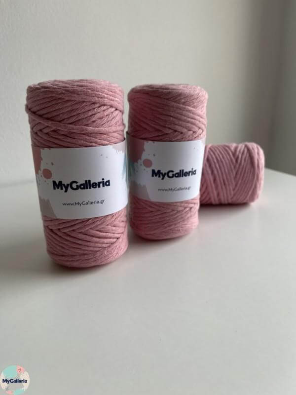 Macrame Cord 3mm- Ροζ