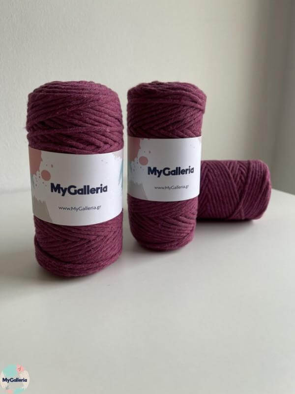 Macrame Cord 3mm- Μωβ