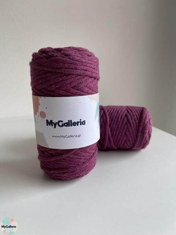 Macrame Cord 5mm-Μωβ