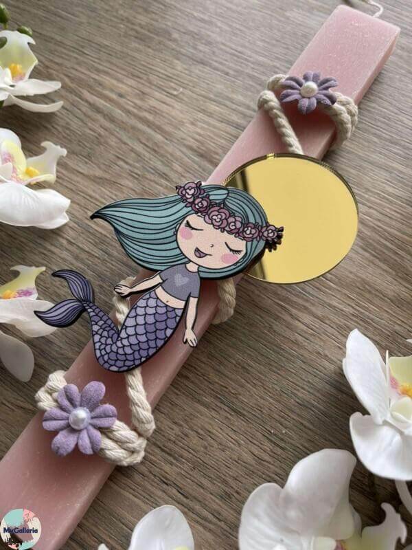 Λαμπάδα για Κορίτσι-Mermaid