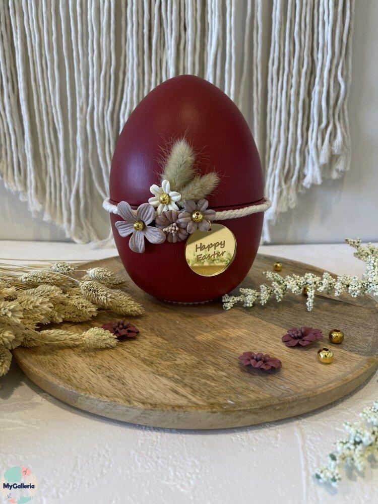 Κεραμικό αυγό Φοντανιέρα L-Red Easter Σειρά