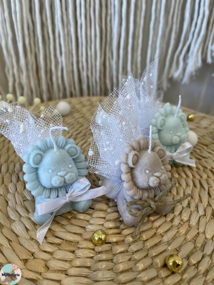 Μπομπονιέρα αρωματικό κεράκι λιονταράκι