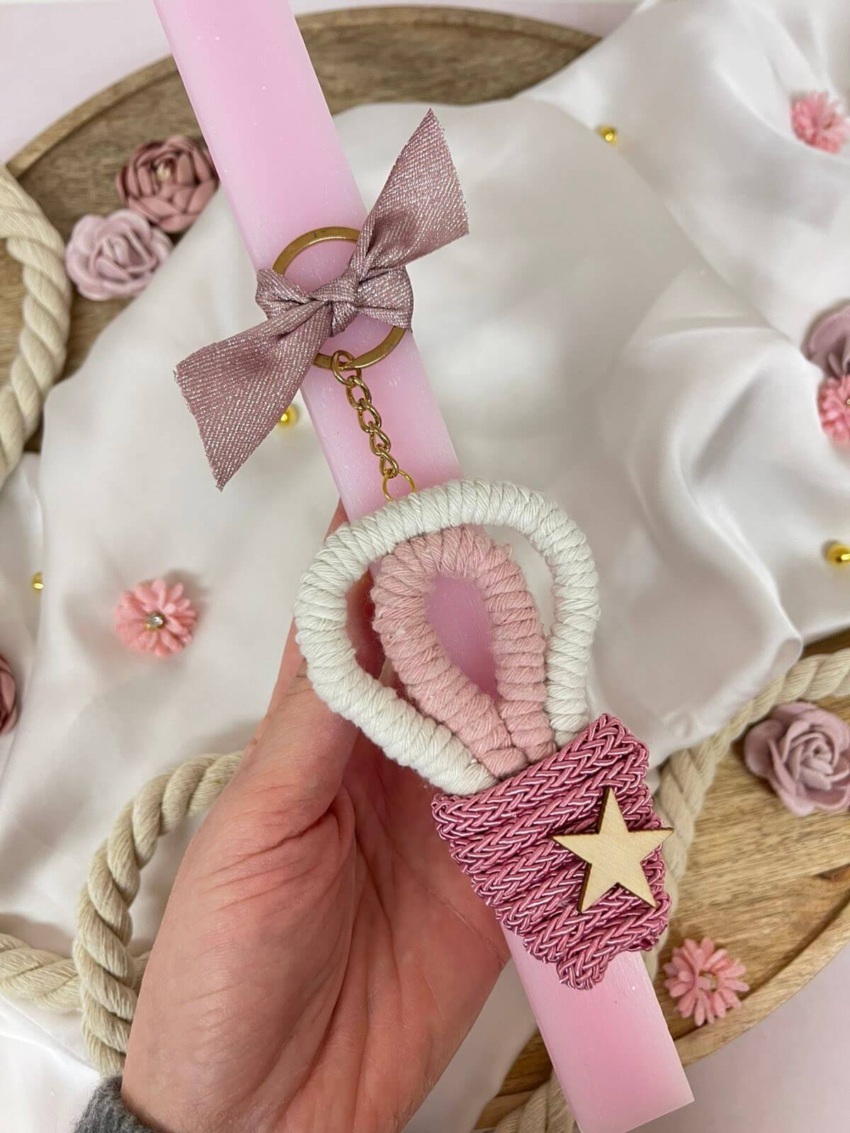 Παιδική Λαμπάδα-Μακραμέ Αερόστατο